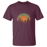 Retro Forest Trees Outdoors Nature Lover T Shirt