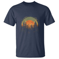 Retro Forest Trees Outdoors Nature Lover T Shirt