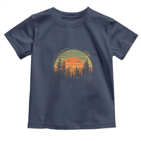 Retro Forest Trees Outdoors Nature Lover Toddler T Shirt