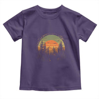Retro Forest Trees Outdoors Nature Lover Toddler T Shirt