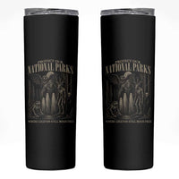 Protect Our National Parks Funny Cryptid Weirdcore Skinny Tumbler Where Legends Still Roam Free Bigfoot Monthman