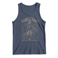Protect Our National Parks Funny Cryptid Weirdcore Tank Top Where Legends Still Roam Free Bigfoot Monthman