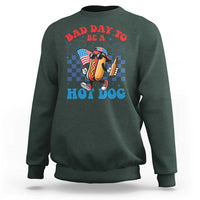 Bad Day To Be A Hot Dog 4th of July Sweatshirt Funny BBQ Grilling