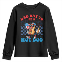 Bad Day To Be A Hot Dog 4th of July Youth Sweatshirt Funny BBQ Grilling