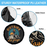 Hiking Camping Spare Tire Cover Outside Still Plays Vintage Mountain Forest