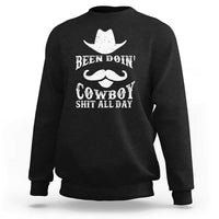 Funny Cowboy Sweatshirt Been Doin' Cowboy Shit Western Retro Hat - Wonder Print Shop