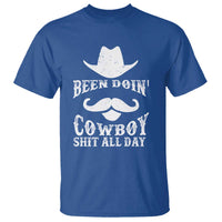 Funny Cowboy T Shirt Been Doin' Cowboy Shit Western Retro Hat - Wonder Print Shop