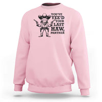 Funny Cowboy Frog Sweatshirt Vintage You've Yee'd Your Last Haw Partner - Wonder Print Shop