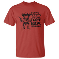 Funny Cowboy Frog T Shirt Vintage You've Yee'd Your Last Haw Partner - Wonder Print Shop