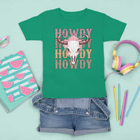 Country Cowgirl T Shirt For Kid Howdy Rodeo Cowboy Flower Skull - Wonder Print Shop