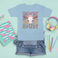 Country Cowgirl T Shirt For Kid Howdy Rodeo Cowboy Flower Skull - Wonder Print Shop