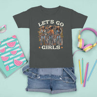 Black Cowgirl T Shirt For Kid Let's Go Girl Black History Texas Country - Wonder Print Shop