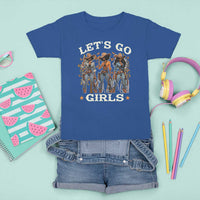 Black Cowgirl T Shirt For Kid Let's Go Girl Black History Texas Country - Wonder Print Shop
