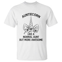 Aunt Unicorn T Shirt Aunticorn Like A Normal Aunt Only More Awesome - Wonder Print Shop