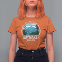 Christian T Shirt For Women Waymaker Promise Keeper Light In The Darkness Miracle Worker Bible Verse - Wonder Print Shop