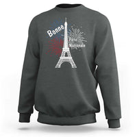 Eiffel Tower France Sweatshirt Bonne Fete Natiionale Paris Bastille Day - Wonder Print Shop