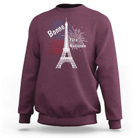 Eiffel Tower France Sweatshirt Bonne Fete Natiionale Paris Bastille Day - Wonder Print Shop