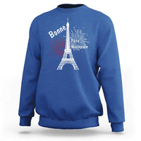 Eiffel Tower France Sweatshirt Bonne Fete Natiionale Paris Bastille Day - Wonder Print Shop