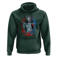 Funny Statue Of Liberty Baseball Hoodie 4th Of July Sport Bat American - Wonder Print Shop