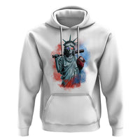 Funny Statue Of Liberty Baseball Hoodie 4th Of July Sport Bat American - Wonder Print Shop