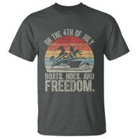 Funny On The 4th Of July Boats Hoes And Freedom T Shirt - Wonder Print Shop