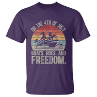 Funny On The 4th Of July Boats Hoes And Freedom T Shirt - Wonder Print Shop
