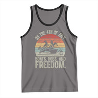 Funny On The 4th Of July Boats Hoes And Freedom Tank Top - Wonder Print Shop