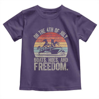 Funny On The 4th Of July Boats Hoes And Freedom Toddler T Shirt - Wonder Print Shop