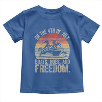 Funny On The 4th Of July Boats Hoes And Freedom Toddler T Shirt - Wonder Print Shop