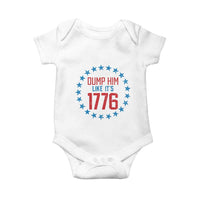 Funny Dump Him Like It's 1776 Baby Onesie Stars Political Sattire - Wonder Print Shop