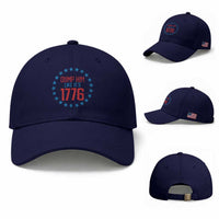 Funny Dump Him Like It's 1776 Baseball Cap Stars Political Sattire