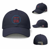Funny Dump Him Like It's 1776 Baseball Cap Stars Political Sattire