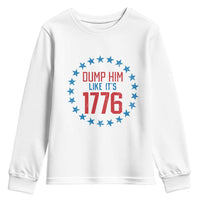 Funny Dump Him Like It's 1776 Youth Sweatshirt Stars Political Sattire - Wonder Print Shop
