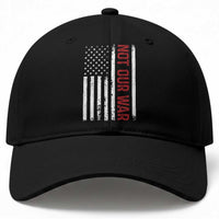 Not Our War Vintage American Flag Baseball Cap Pacifists Peace
