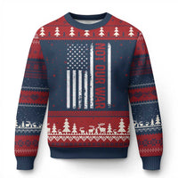 Not Our War Vintage American Flag Ugly Christmas Sweater Pacifists Peace - Wonder Print Shop