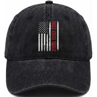 Not Our War Vintage American Flag Washed Cotton Baseball Cap Pacifists Peace