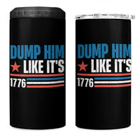 Funny Dump Him Like It's 1776 4 in 1 Can Cooler Tumbler Star And Stripes - Wonder Print Shop