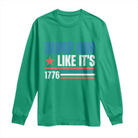 Funny Dump Him Like It's 1776 Long Sleeve Shirt Star And Stripes - Wonder Print Shop