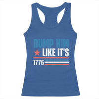 Funny Dump Him Like It's 1776 Racerback Tank Top Star And Stripes - Wonder Print Shop