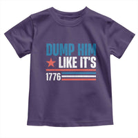 Funny Dump Him Like It's 1776 Toddler T Shirt Star And Stripes - Wonder Print Shop