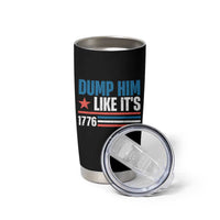 Funny Dump Him Like It's 1776 Tumbler Cup Star And Stripes - Wonder Print Shop