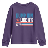 Funny Dump Him Like It's 1776 Youth Sweatshirt Star And Stripes - Wonder Print Shop