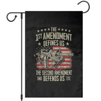 The 1st Amendment Defines Us The Second Defends Us Since 1791 Garden Flag Vintage American Flag - Wonder Print Shop