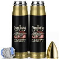 The 1st Amendment Defines Us The Second Defends Us Since 1791 Bullet Tumbler Vintage American Flag - Wonder Print Shop