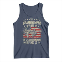 The 1st Amendment Defines Us The Second Defends Us Since 1791 Tank Top Vintage American Flag - Wonder Print Shop