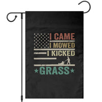 Funny I Came I Mowed I Kicked Grass Garden Flag Lawn Mowing Gardener - Wonder Print Shop