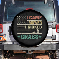 Funny I Came I Mowed I Kicked Grass Spare Tire Cover Lawn Mowing Gardener - Wonder Print Shop