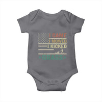 Funny I Came I Mowed I Kicked Grass Baby Onesie Lawn Mowing Gardener - Wonder Print Shop