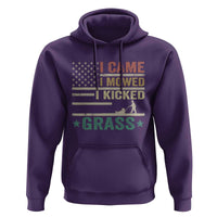 Funny I Came I Mowed I Kicked Grass Hoodie Lawn Mowing Gardener - Wonder Print Shop