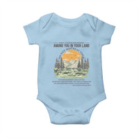 When A Foreigner Resides Among You In Your Land Do Not Mistreat Them Baby Onesie Bible Verse - Wonder Print Shop